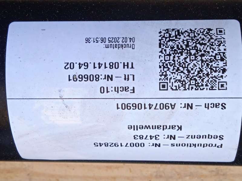 Recambio de transmision central para mercedes-benz sprinter 4-t furgoneta (b907, b910) 419 cdi rwd (907.643, 907.645, 907.647) r 9