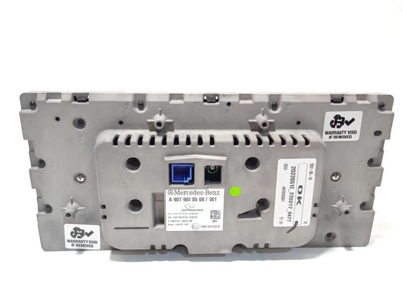 Recambio de pantalla multifuncion para mercedes-benz sprinter 4-t furgoneta (b907, b910) 419 cdi rwd (907.643, 907.645, 907.647) 5