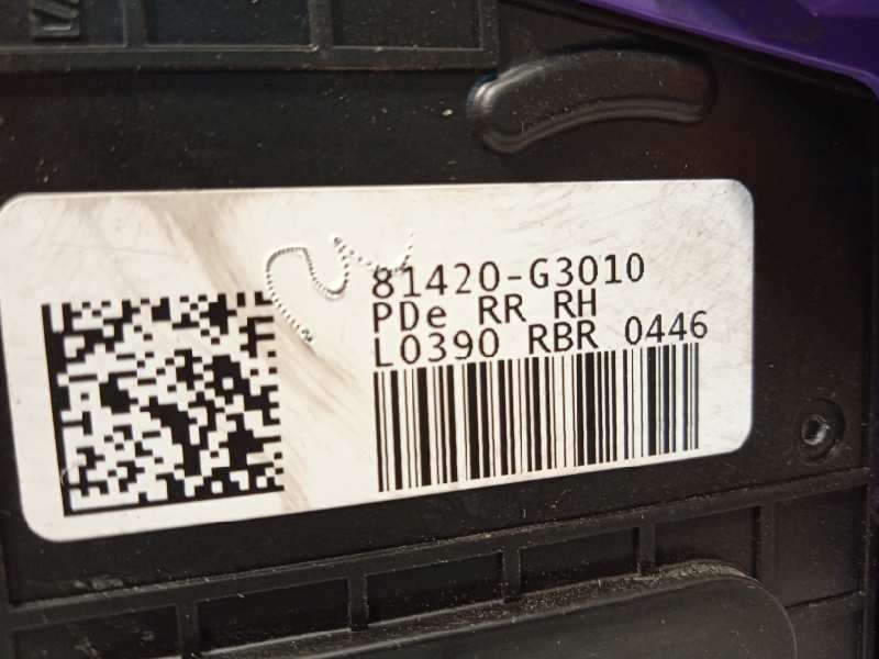 Recambio de cerradura puerta trasera derecha para hyundai i30 (pd) 1.0 tgdi cat referencia OEM IAM 81420G3010 - Blanco 3