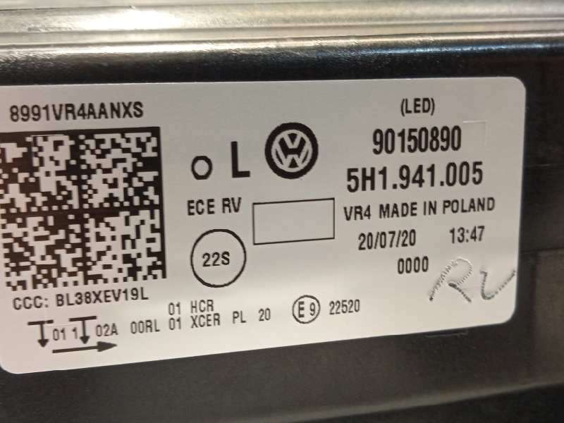 Recambio de faro izquierdo para volkswagen golf viii lim. (cd1) style referencia OEM IAM 5H1941005  90150890 5