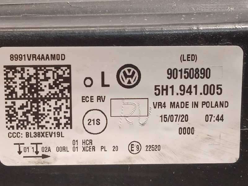 Recambio de faro izquierdo para volkswagen golf viii lim. (cd1) style referencia OEM IAM 5H1941005  90150890 5