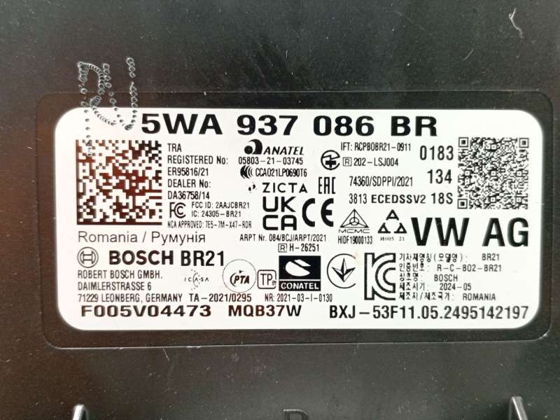 Recambio de centralita confort para seat leon (kl1, klg) 1.5 etsi referencia OEM IAM 5WA937086BR  F005V04473 - Rojo 4