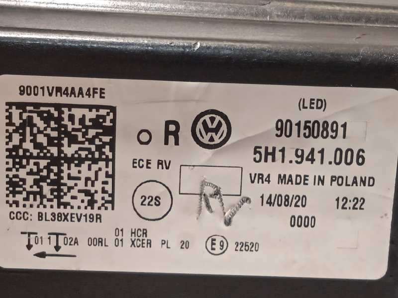 Recambio de faro derecho para volkswagen golf viii lim. (cd1) style referencia OEM IAM 5H1941006 5