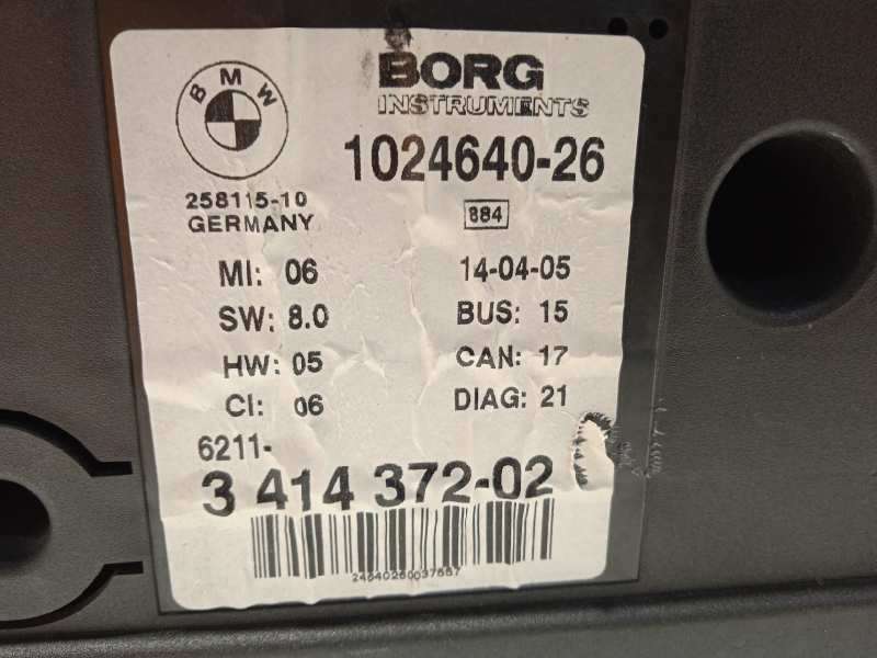 Recambio de cuadro instrumentos para bmw x3 (e83) 2.0d referencia OEM IAM 62113414372  1024640 - Gris 6