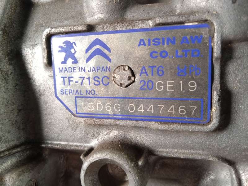 Recambio de caja cambios para citroën c4 grand picasso ii (da_, de_) 1.6 thp 165 referencia OEM IAM 20GE19 9809761580 TF71SC 7