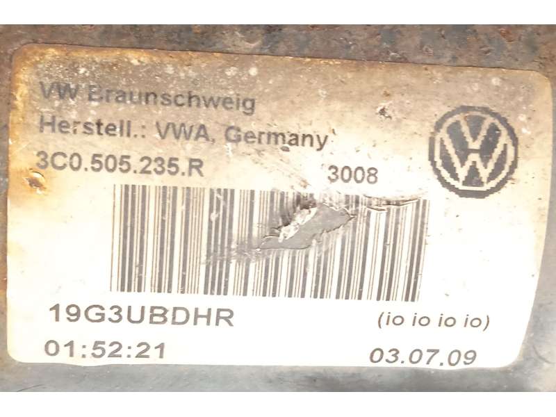 Recambio de puente trasero para volkswagen passat cc b6 (357) 2.0 tdi referencia OEM IAM 3C0505235R - Negro 5