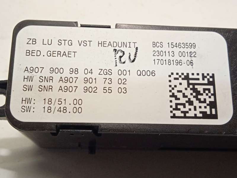 Recambio de mando multifuncion para mercedes-benz sprinter 4-t furgoneta (b907, b910) 419 cdi rwd (907.643, 907.645, 907.647) re 5