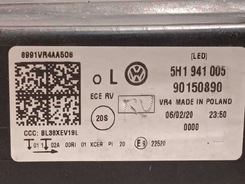 Recambio de faro izquierdo para volkswagen golf viii lim. (cd1) style referencia OEM IAM 5H1941005  90150890 5