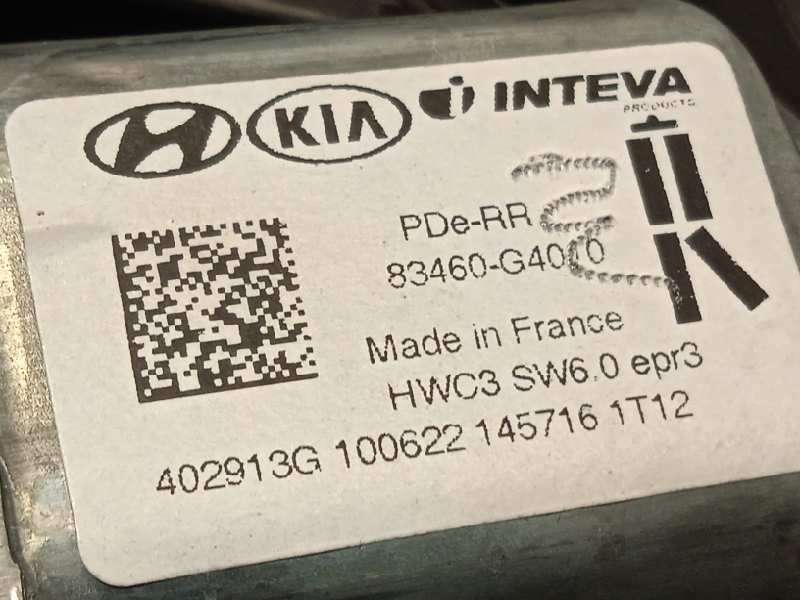 Recambio de elevalunas trasero derecho para hyundai i30 (pd) 1.0 tgdi cat referencia OEM IAM 83480G4030  83460G4010 - Blanco 5