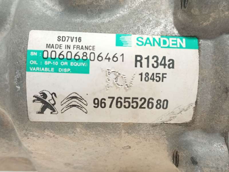 Recambio de compresor aire acondicionado para citroën jumper iii furgoneta 2.2 hdi 130 referencia OEM IAM 9676552680 1845F SD7V1 6