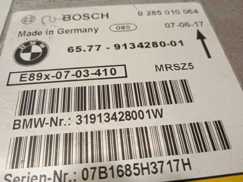 Recambio de centralita airbag para bmw serie 1 berlina (e81/e87) 120d referencia OEM IAM 65779134280  0285010064 4