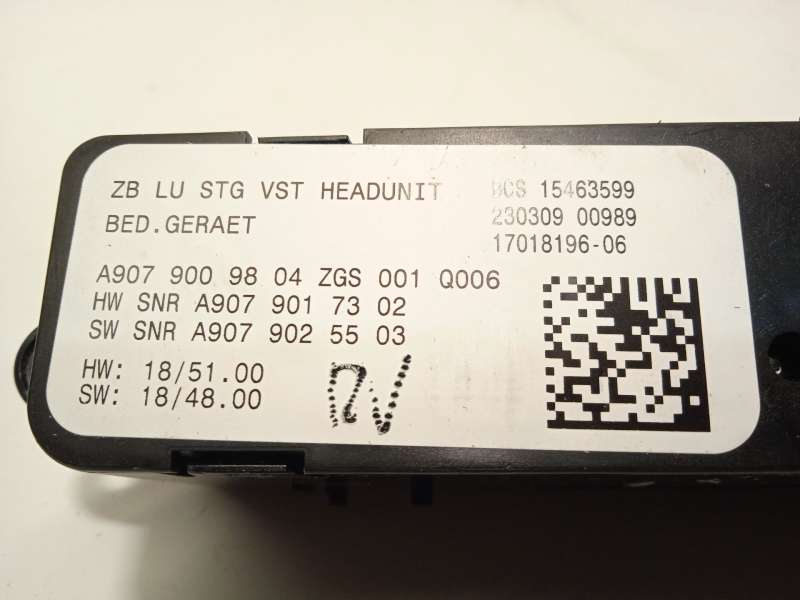 Recambio de mando multifuncion para mercedes-benz sprinter 4-t furgoneta (b907, b910) 419 cdi rwd (907.643, 907.645, 907.647) re 5