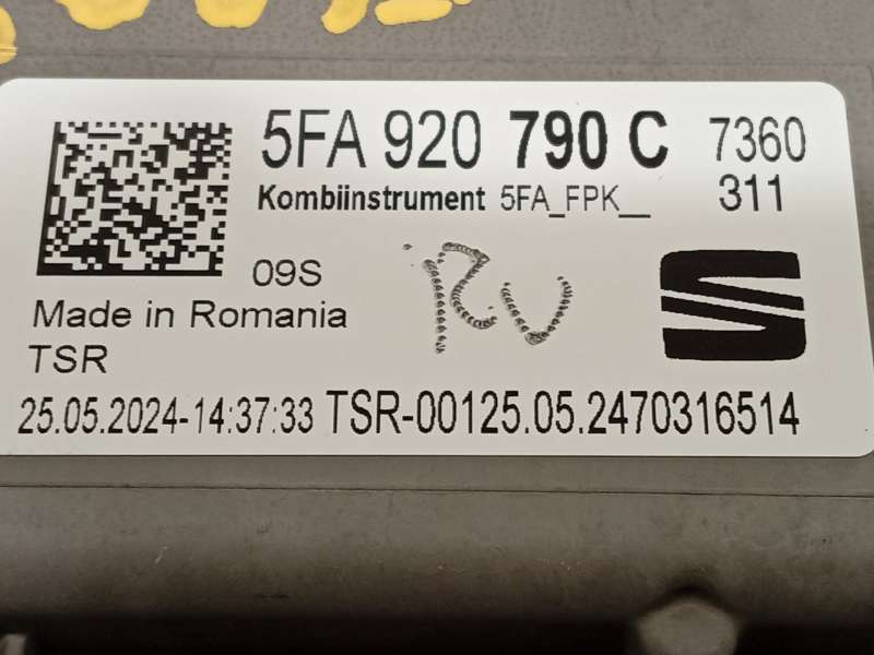 Recambio de cuadro instrumentos para seat leon (kl1, klg) 1.5 etsi referencia OEM IAM 5FA920790C - Rojo 7