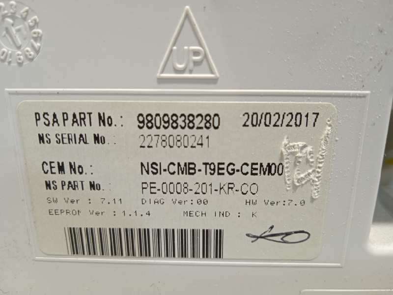 Recambio de cuadro instrumentos para peugeot 308 style referencia OEM IAM 9809838280 - Gris 4