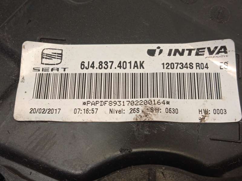 Recambio de elevalunas delantero izquierdo para seat ibiza (6p1) reference referencia OEM IAM 6J4837401AK 6R0959801DS - Blanco 6