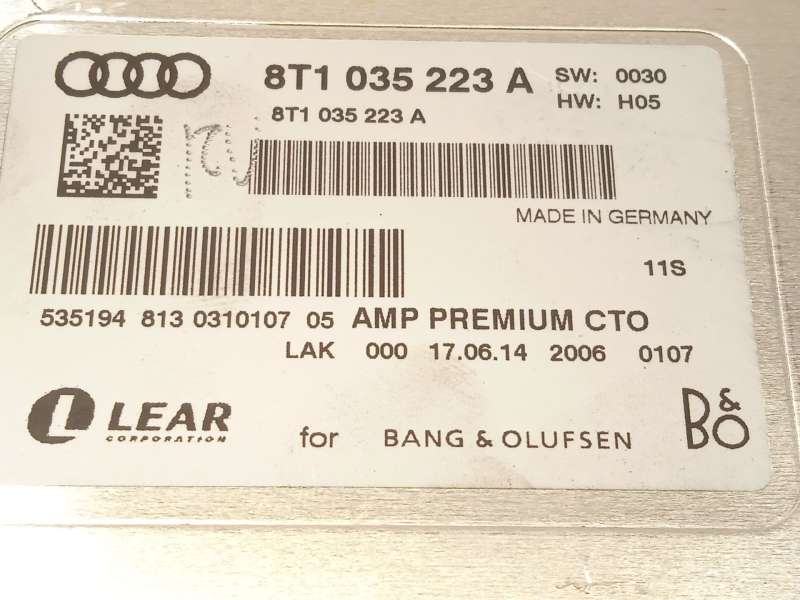 Recambio de modulo electronico para audi a4 b8 avant (8k5) 3.0 tdi quattro referencia OEM IAM 8T1035223A - Blanco 4
