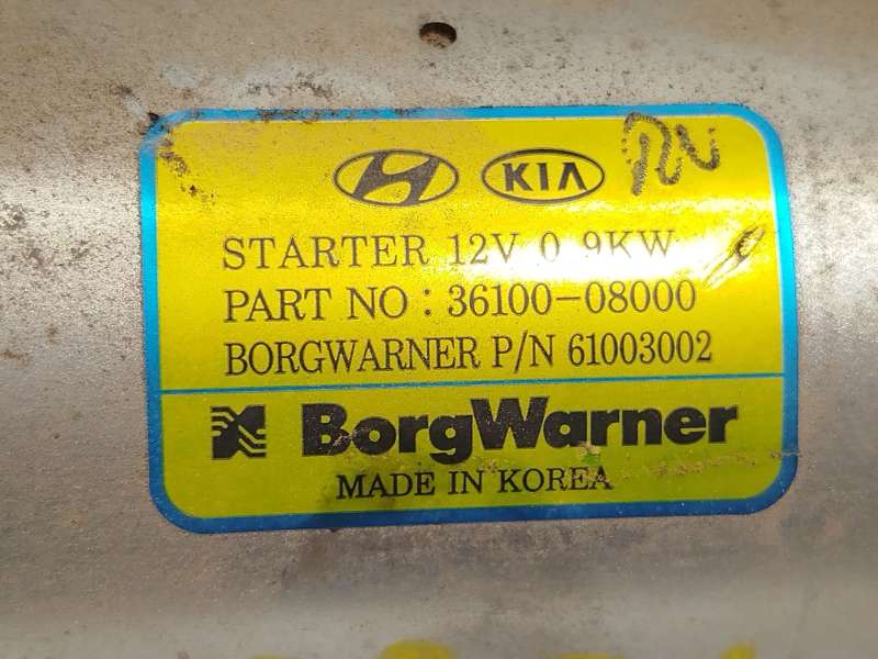 Recambio de motor arranque para kia stonic (ybcuv) 1.0 tgdi cat referencia OEM IAM 3610008000  61003002 - Blanco 4