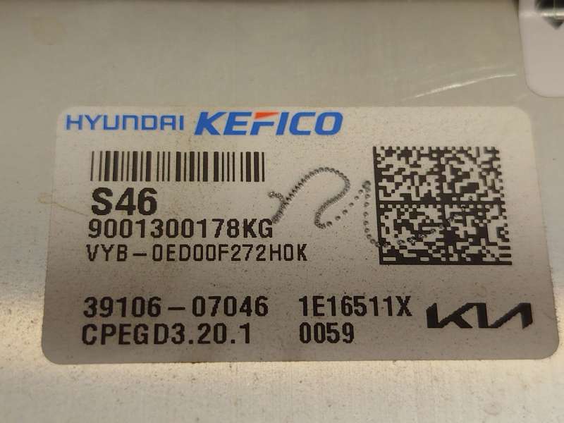 Recambio de centralita motor uce para kia stonic (ybcuv) 1.0 tgdi cat referencia OEM IAM 3910607046 - Blanco 5