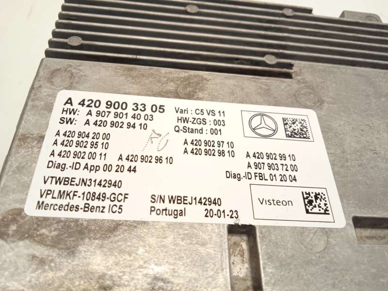 Recambio de modulo electronico para mercedes-benz sprinter 4-t furgoneta (b907, b910) 419 cdi rwd (907.643, 907.645, 907.647) re 5