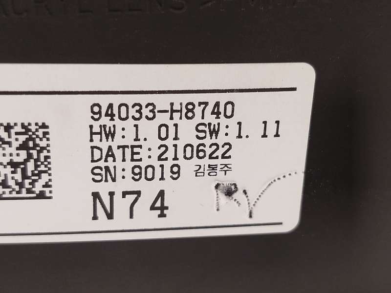 Recambio de cuadro instrumentos para kia stonic (ybcuv) 1.0 tgdi cat referencia OEM IAM 94033H8740 - Blanco 7