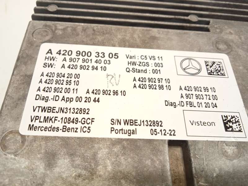 Recambio de modulo electronico para mercedes-benz sprinter 4-t furgoneta (b907, b910) 419 cdi rwd (907.643, 907.645, 907.647) re 5