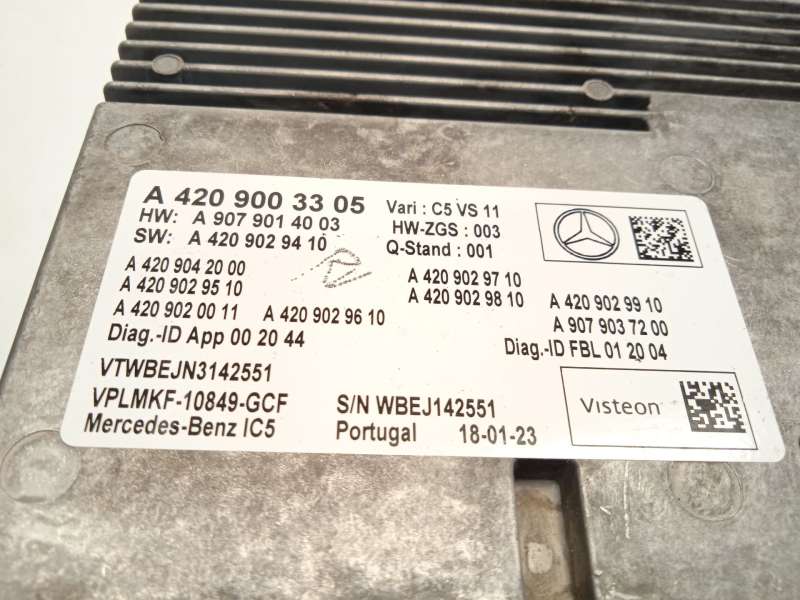 Recambio de modulo electronico para mercedes-benz sprinter 4-t furgoneta (b907, b910) 419 cdi rwd (907.643, 907.645, 907.647) re 5