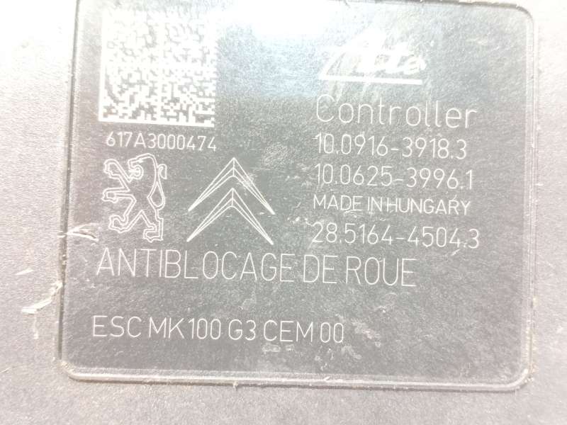 Recambio de abs para peugeot 2008 i (cu_) 1.2 vti referencia OEM IAM 9826857180 10091639183 10022012544 6