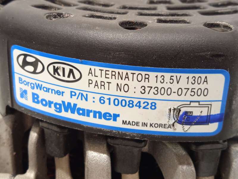 Recambio de alternador para hyundai bayon (bc3) 1.2 mpi referencia OEM IAM 3730007500  61008428 - Negro 4