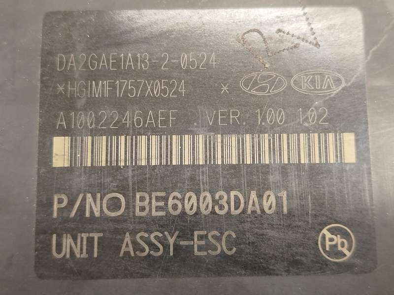 Recambio de abs para kia stonic (ybcuv) 1.0 tgdi cat referencia OEM IAM 58910H8450 BE6003DA01 BH6013DA01 - Blanco 5