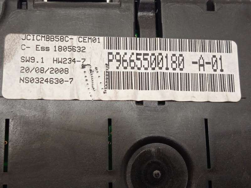 Recambio de cuadro instrumentos para citroën c4 grand picasso i (ua_) 2.0 i 16v referencia OEM IAM 9665500180 P9665500180 NS0324 - Plata 5