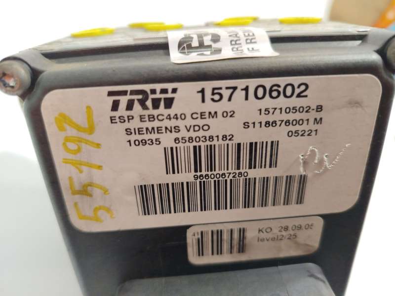 Recambio de abs para peugeot 407 (6d_) 2.0 hdi 135 (6drhrh, 6drhre, 6drhrg, 6drhrj) referencia OEM IAM 9660067280 S118676001M 15 - Gris 5