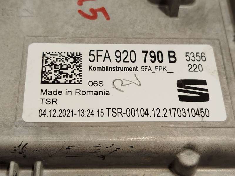 Recambio de cuadro instrumentos para cupra formentor (km7, kmp) 1.5 tsi referencia OEM IAM 5FA920790B 8