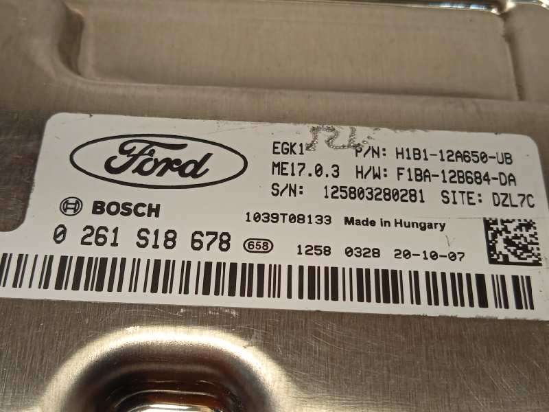Recambio de centralita motor uce para ford fiesta (ce1) trend referencia OEM IAM F1BA12B684DA 2140747 0261S18678 4