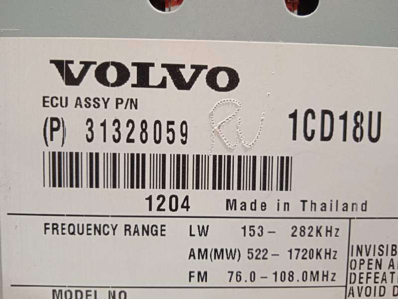 Recambio de sistema audio / radio cd para volvo c30 d2 kinetic referencia OEM IAM 31328059 P31328059 31285826 - Azul 5