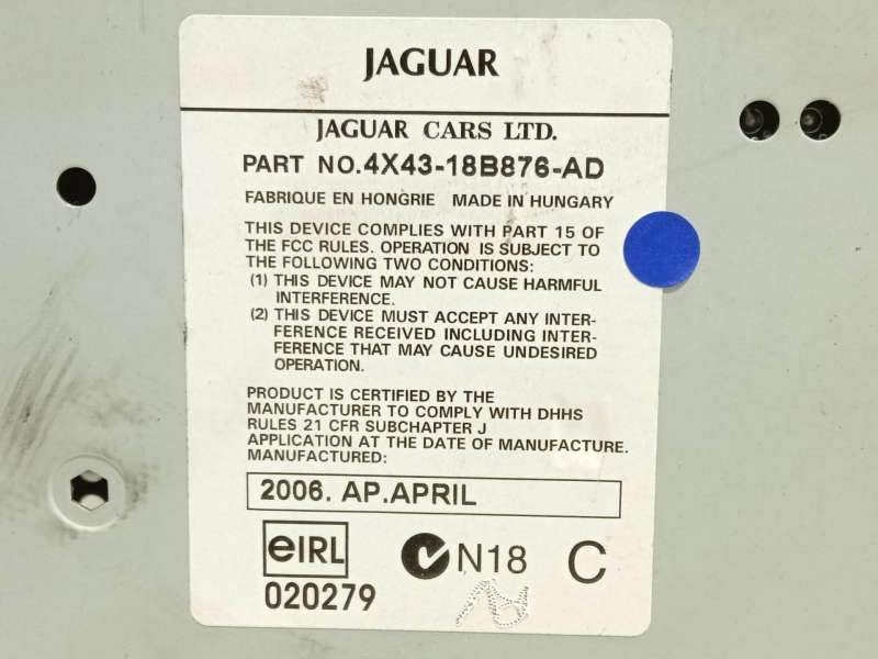 Recambio de mando multifuncion para jaguar x-type i (x400) 2.2 d referencia OEM IAM 4X4318B876AD C2S42324 7