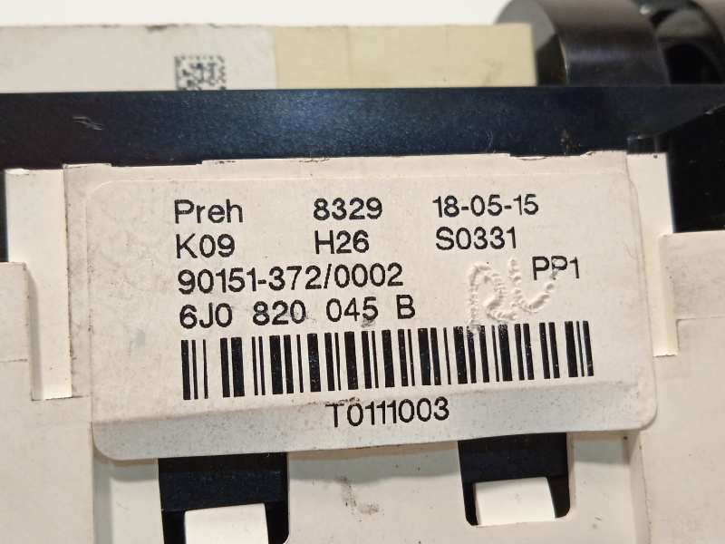 Recambio de mando calefaccion / aire acondicionado para seat ibiza (6j5) reference referencia OEM IAM 6J0820045B - Blanco 4