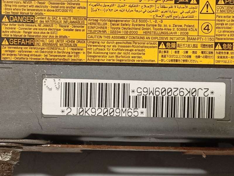 Recambio de airbag delantero izquierdo para toyota avensis sedán (_t27_) 1.8 (zrt271_) referencia OEM IAM 7390005030C0 - Granate 5