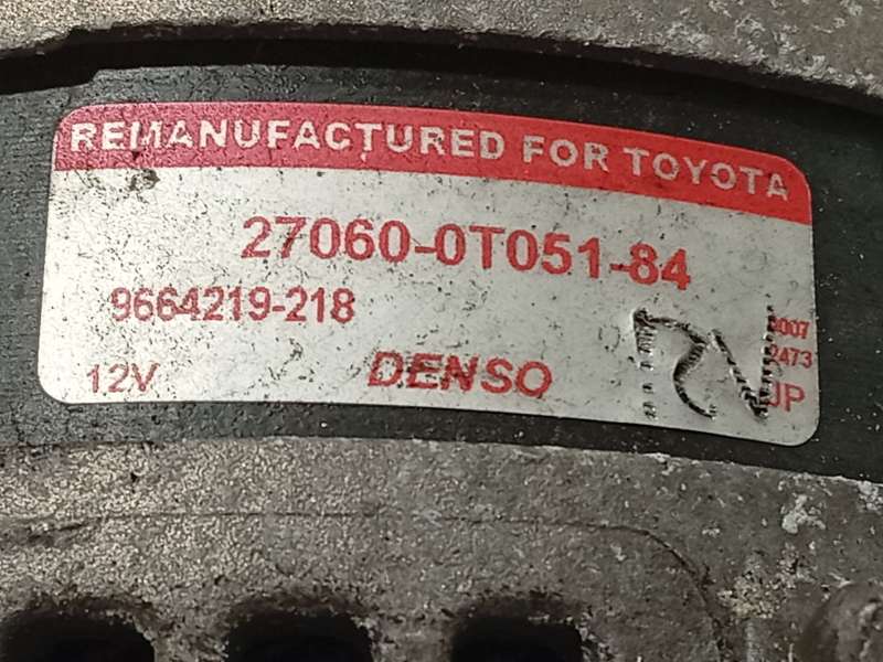 Recambio de alternador para toyota avensis sedán (_t27_) 1.8 (zrt271_) referencia OEM IAM 270600T05184  9664219218 - Granate 4
