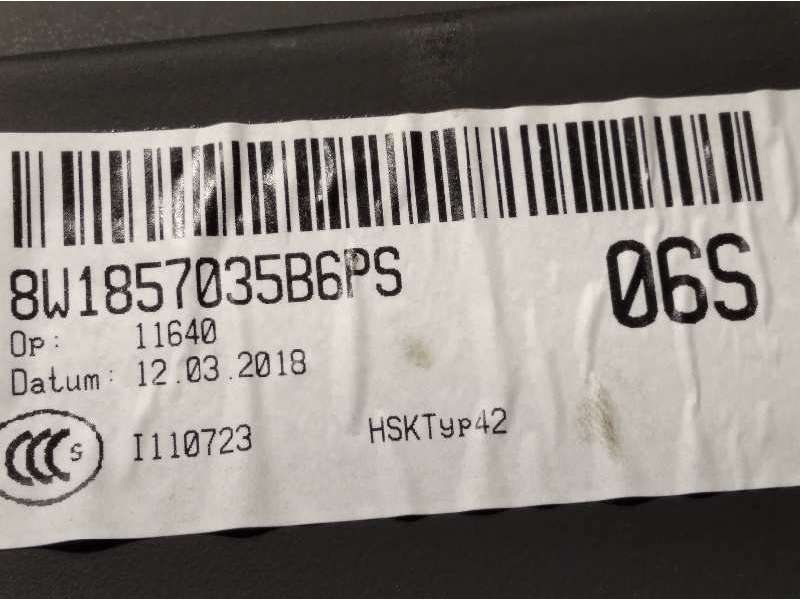 Recambio de guantera para audi a5 sportback (f5a) sport referencia OEM IAM 8W1857035B  8W1857035B6PS - Negro 5