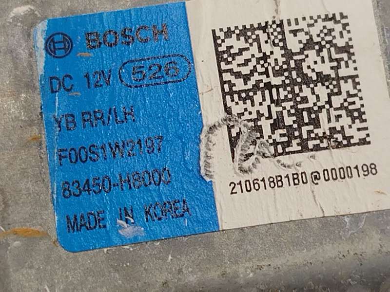 Recambio de elevalunas trasero izquierdo para kia stonic (ybcuv) 1.0 tgdi cat referencia OEM IAM 83450H8000 - Blanco 4