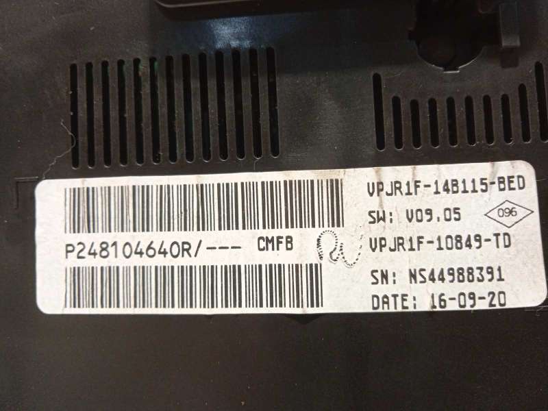 Recambio de cuadro instrumentos para renault clio v 1.0 tce referencia OEM IAM 248104640R  P248104640R - Negro 5