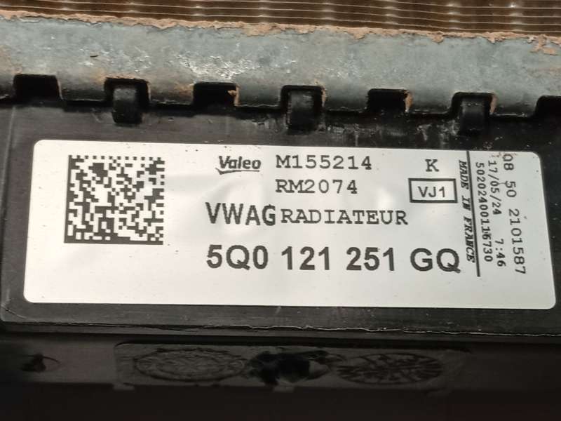 Recambio de radiador agua para seat leon (kl1, klg) 1.5 etsi referencia OEM IAM 5Q0121251GQ  M155214 - Rojo 4