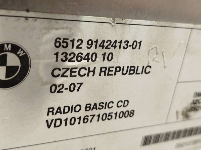 Recambio de sistema audio / radio cd para bmw x3 (e83) 2.0 d referencia OEM IAM 65129142413 - Blanco 5