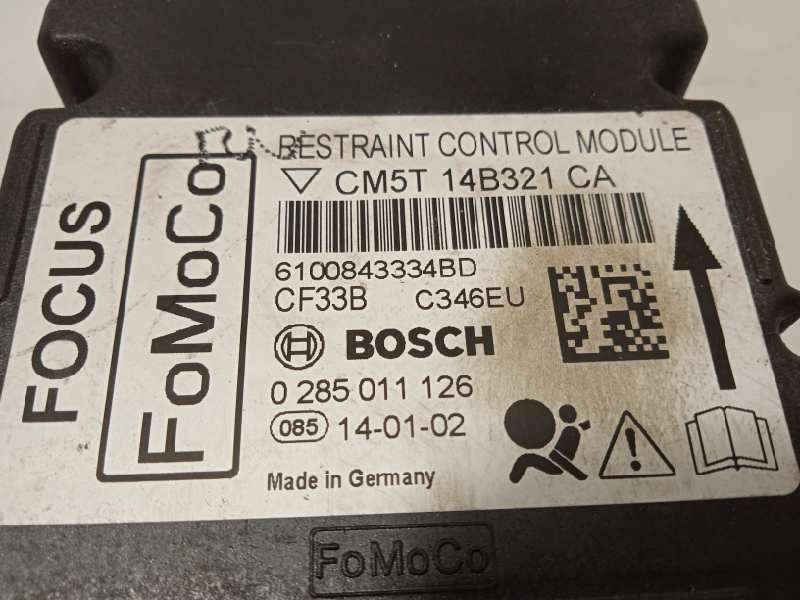 Recambio de centralita airbag para ford focus turn. 1.0 ecoboost cat referencia OEM IAM CM5T14B321CA 1767129 0285011126 - Gris 4