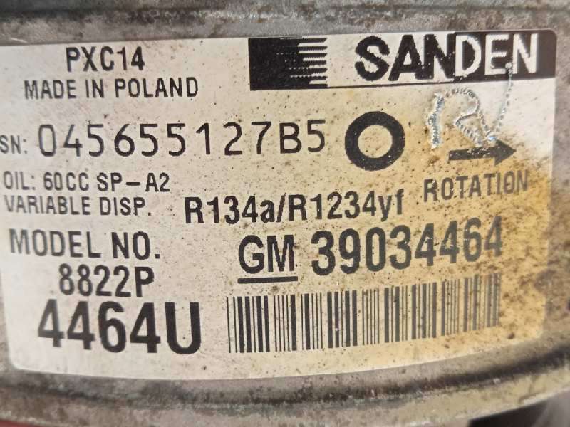 Recambio de compresor aire acondicionado para opel astra k lim. 5türig 1.6 cdti dpf referencia OEM IAM 39034464 8822P PXC14 - Negro 6