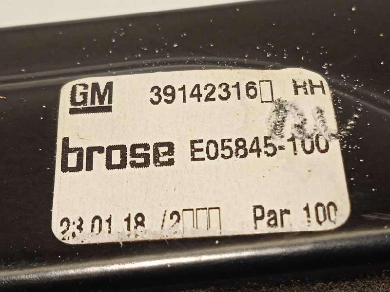 Recambio de elevalunas delantero derecho para opel astra k lim. 5türig 1.6 cdti dpf referencia OEM IAM 39142316 - Negro 5
