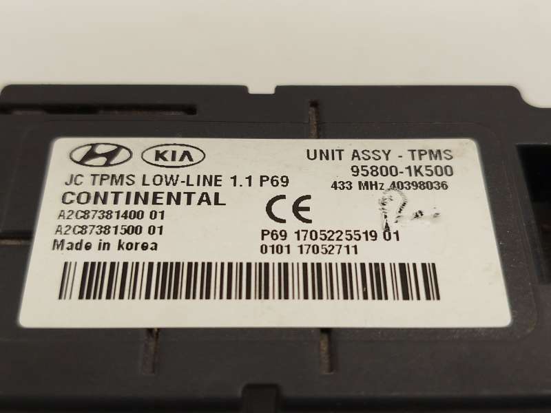 Recambio de modulo electronico para hyundai ix20 1.6 cat referencia OEM IAM 958001K500  A2C87381400 3
