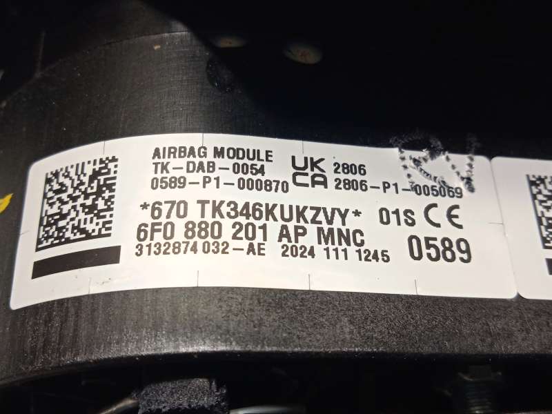 Recambio de airbag delantero izquierdo para seat arona (kj7, kjp) 1.0 tsi referencia OEM IAM 6F0880201AP 6F0880201APMNC - Gris 7