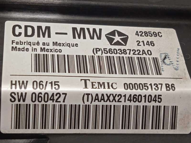 Recambio de modulo confort para chrysler 300 c 3.0 crd referencia OEM IAM P56038722AO  56038722AO 4