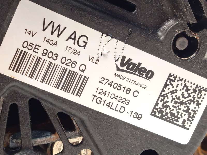 Recambio de alternador para seat arona (kj7, kjp) 1.0 tsi referencia OEM IAM 05E903026Q 2740516C TG14LLD - Gris 4